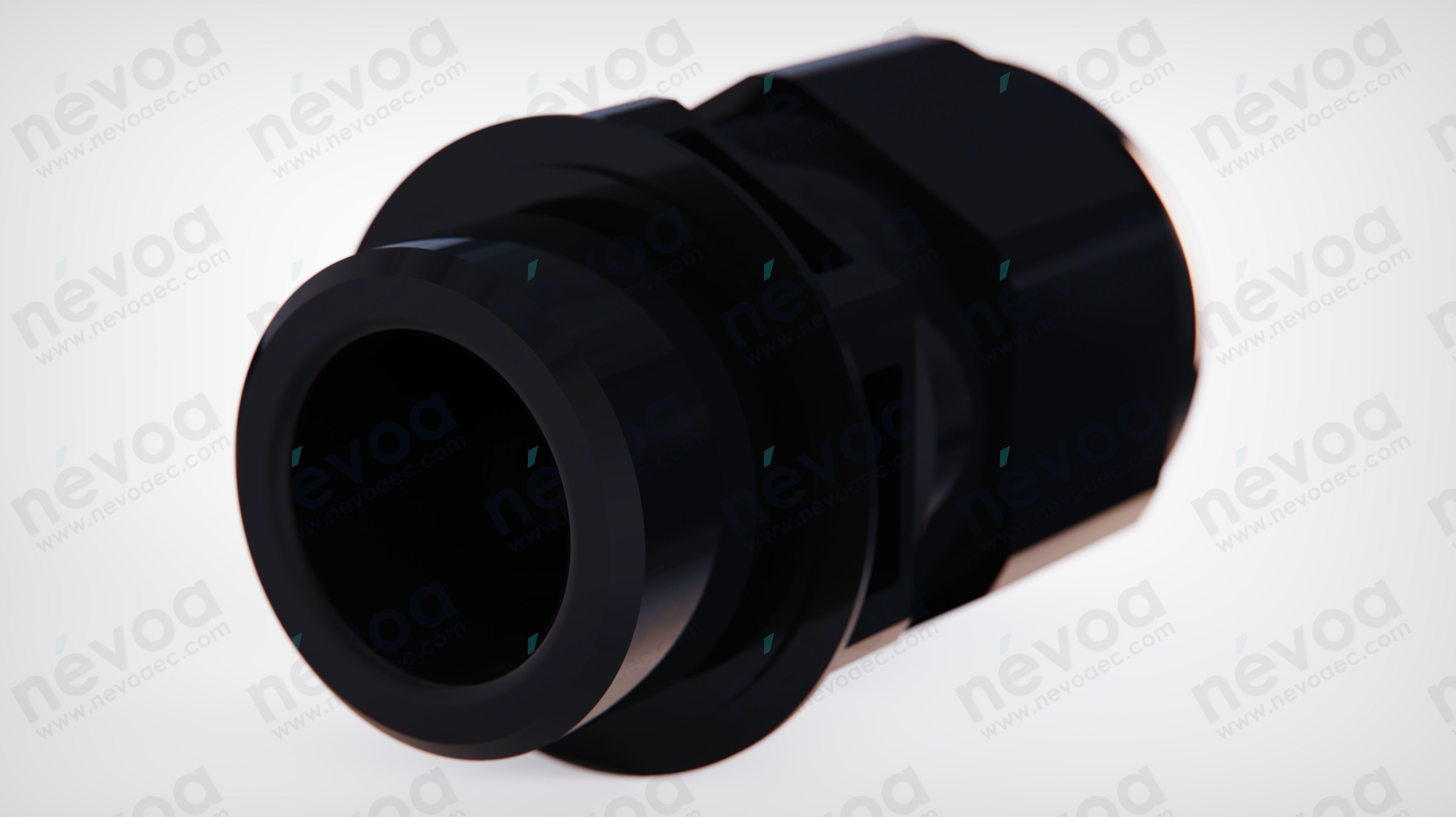 Cable gland - ESKV 20 BK - M20x1-5 - 10066122 - WISKA 3D model_1