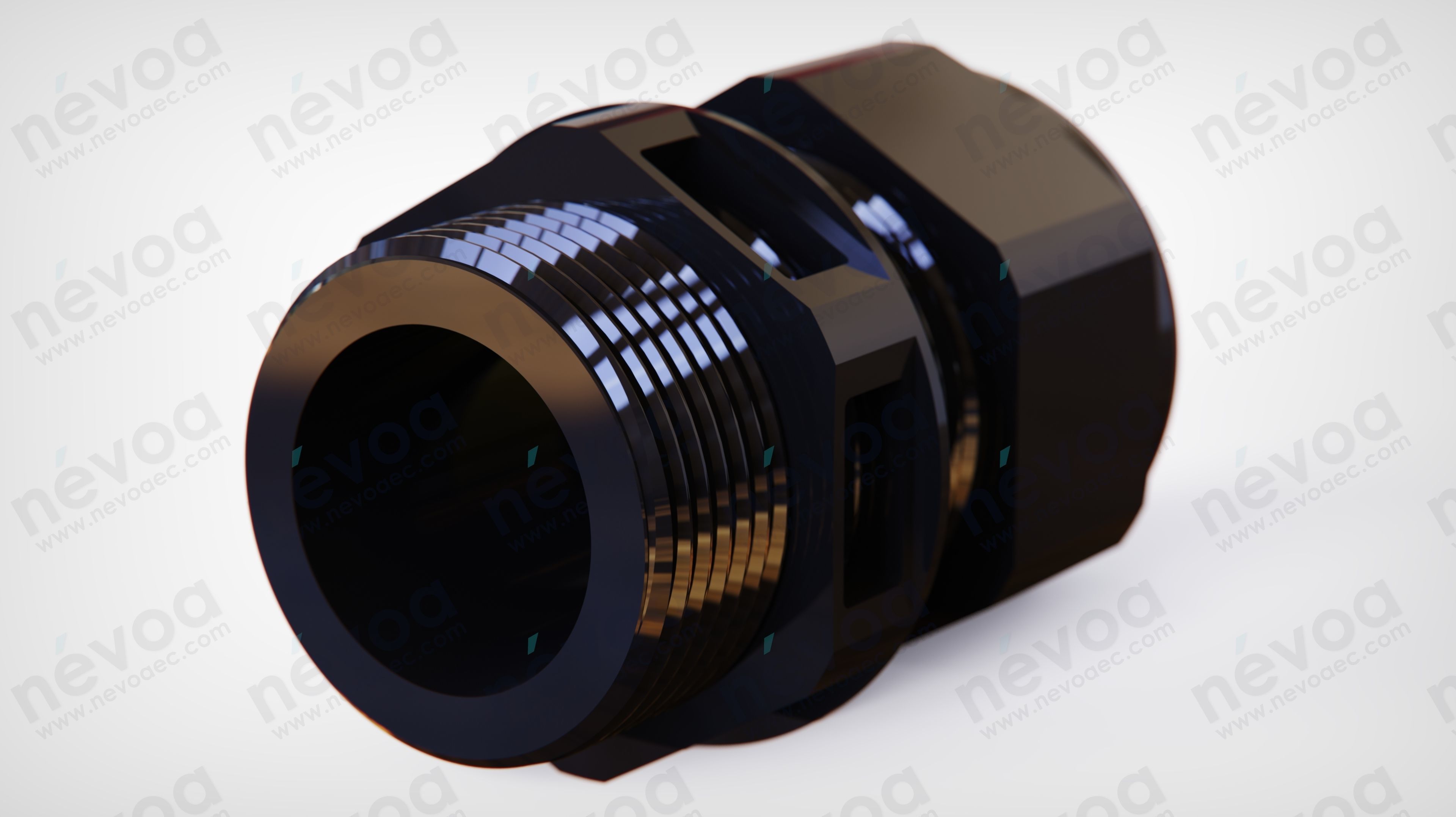 Cable gland - ESKE-1-e 25 - M25x1-5 - 10103366 - WISKA 3D model_2