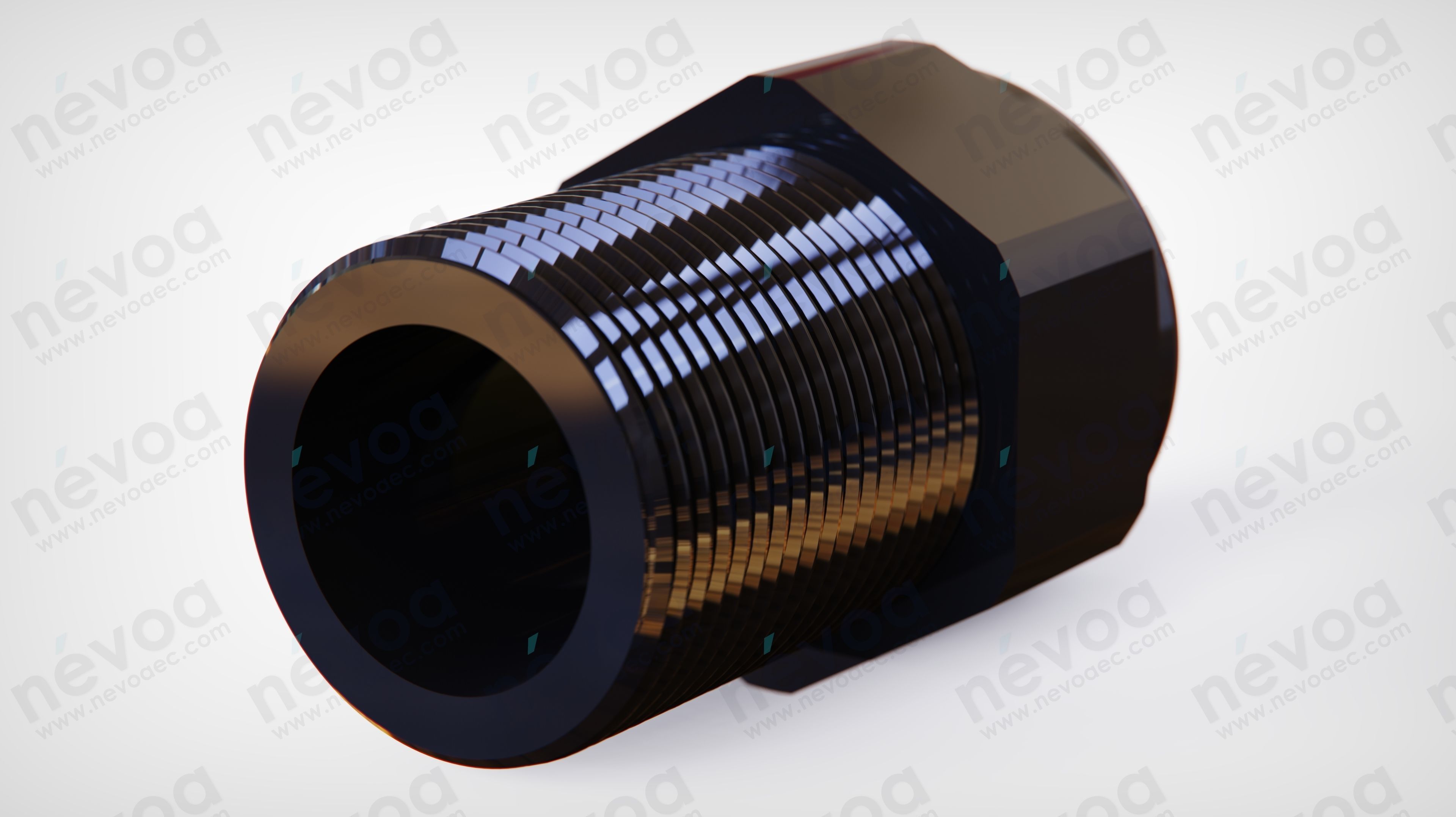 Cable gland - ESKE-1-e 25 - M25x1-5 - 10103366 - WISKA 3D model_1