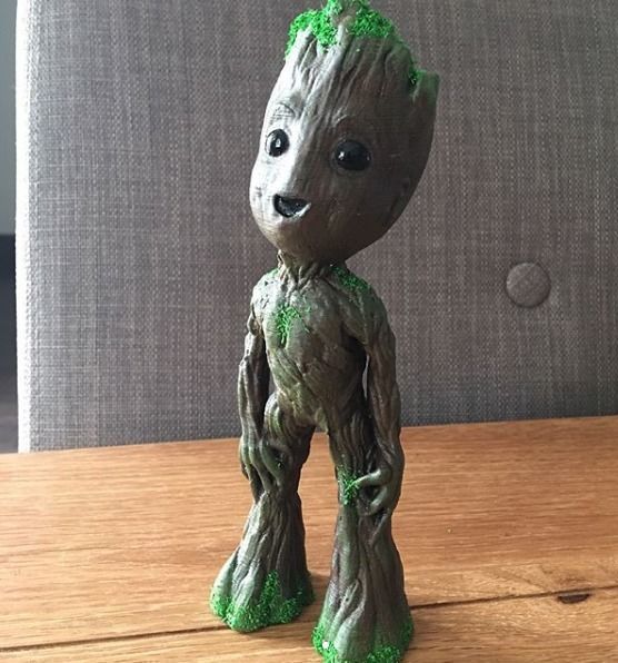 Baby Groot Standing up 3D print model_3