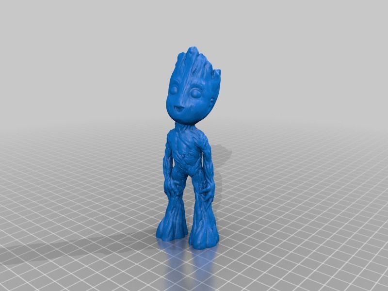 Baby Groot Standing up 3D print model_4