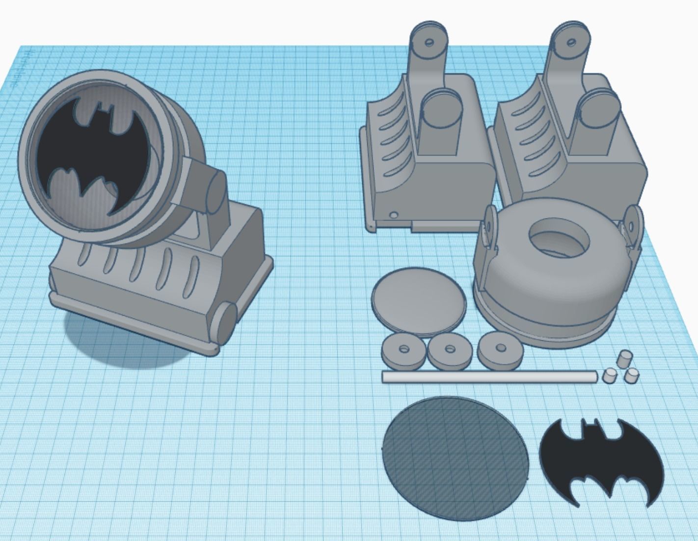 Batman the Animated Series DC Collectibles Scale Bat Signal 3D print model_7