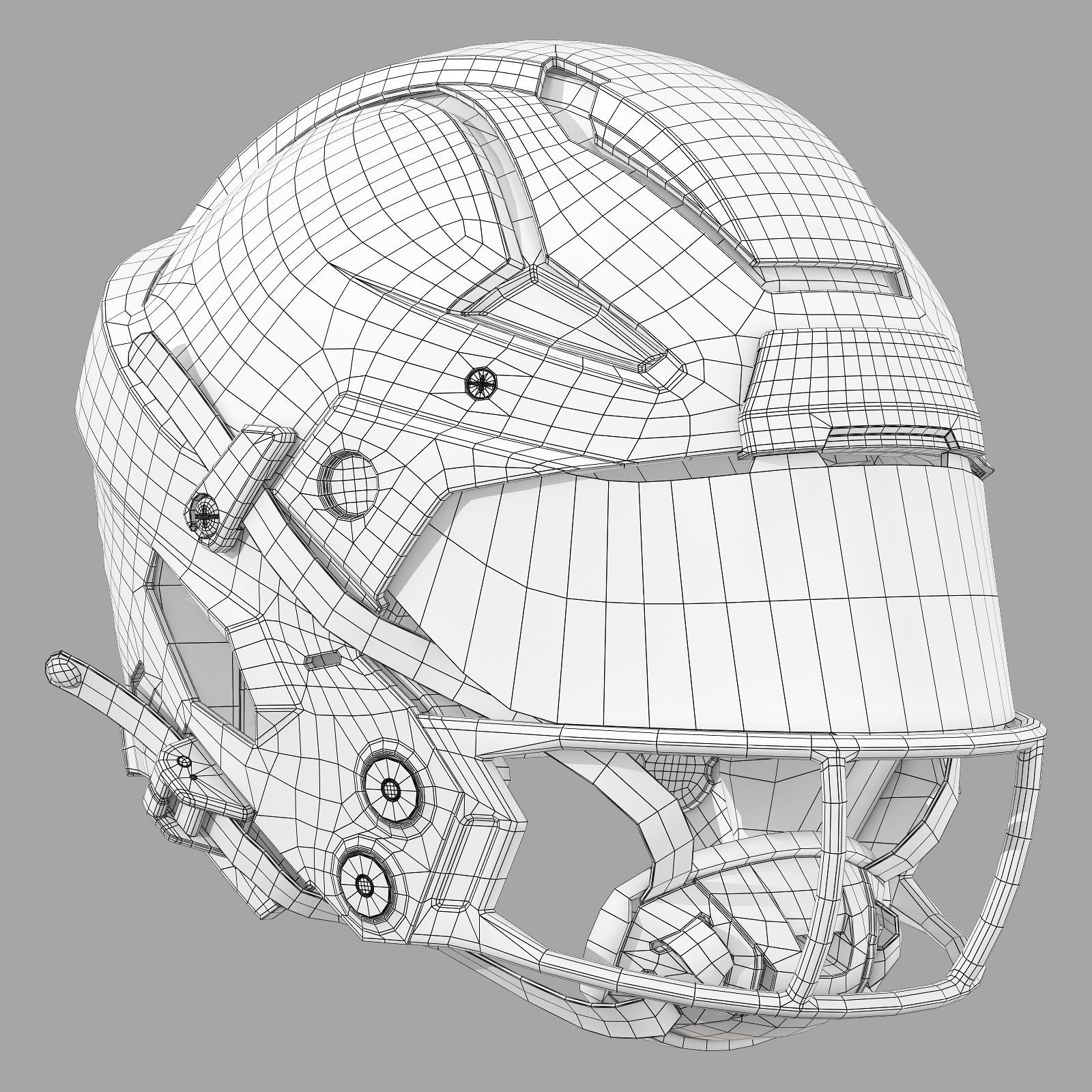 Riddell axiom helmet 3d print model 3D model_11