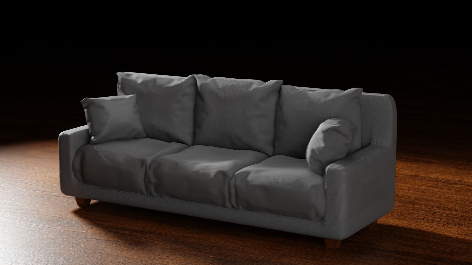 Living Room Sofa Minimalist 3D model_2