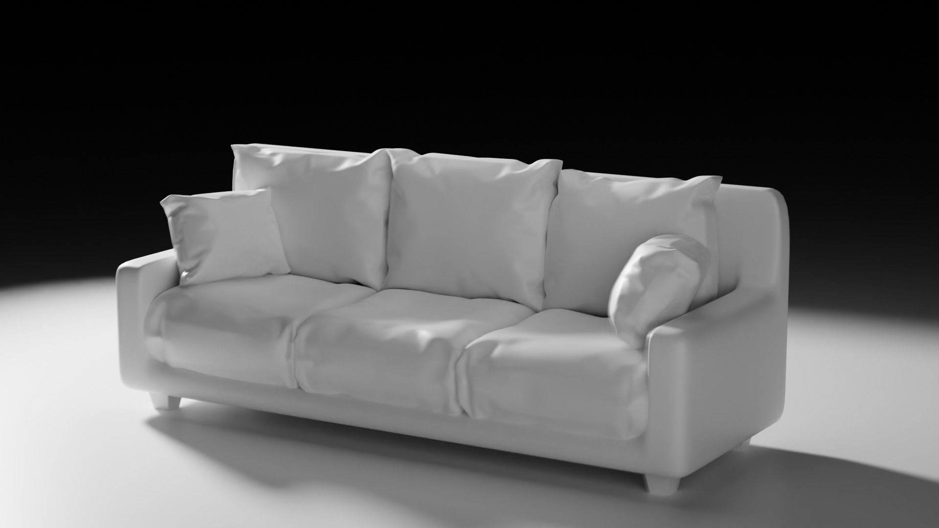 Living Room Sofa Minimalist 3D model_3
