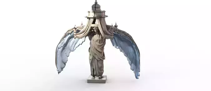 Cathedral winged angel holder