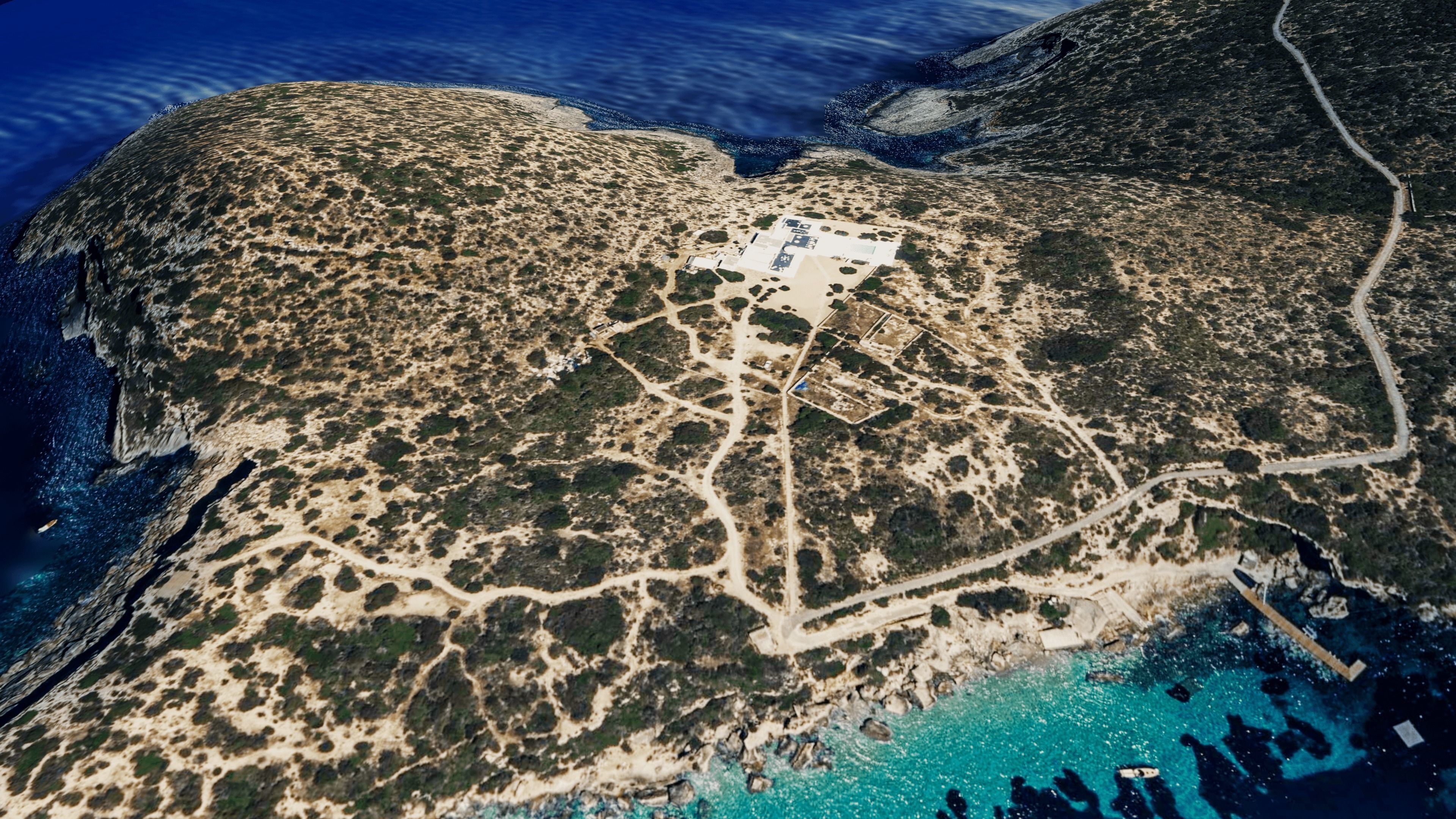 Tagomago island 3d model terrain Low-poly 3D model_7