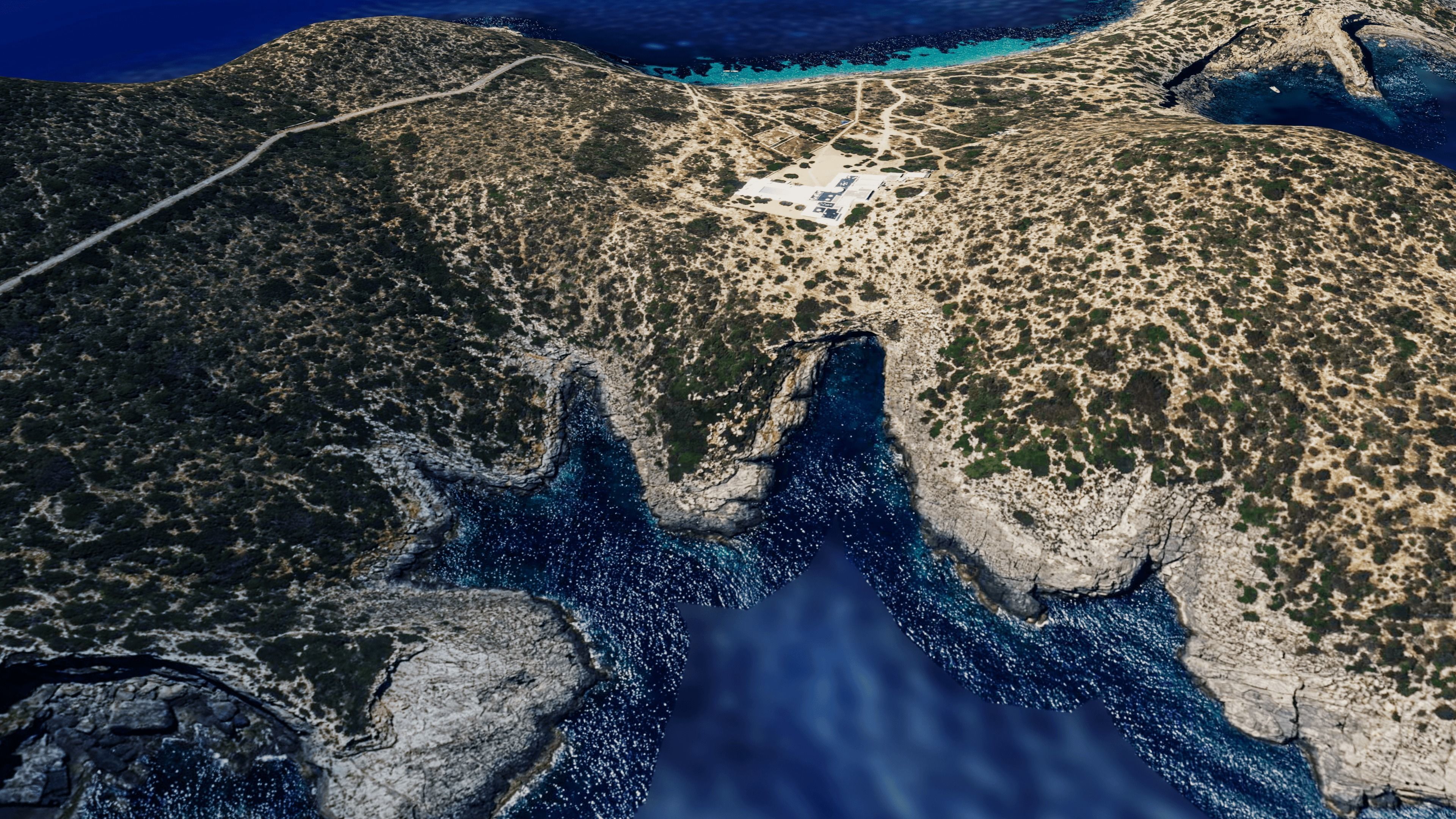 Tagomago island 3d model terrain Low-poly 3D model_5