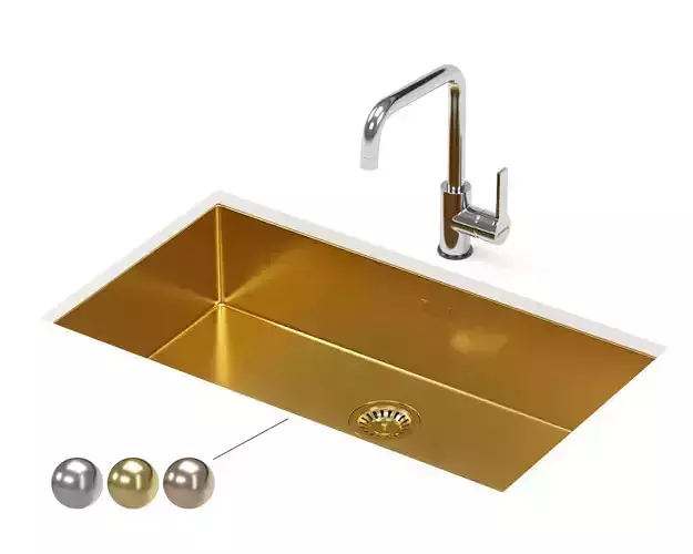 SMEG kitchen sink VSTR71BRX 3D model