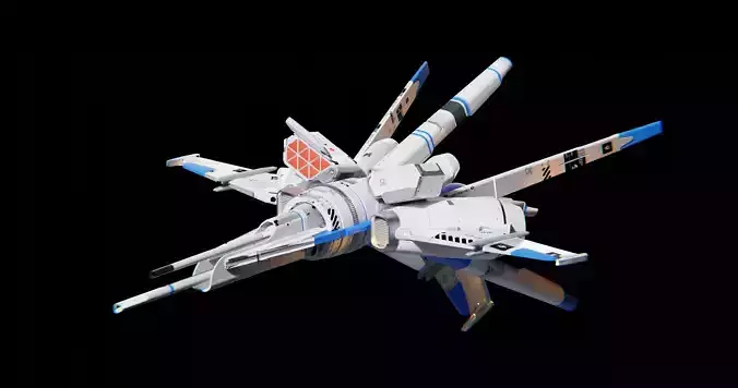 Gundam Valkyrie V-7X Star Sentinel 3D model