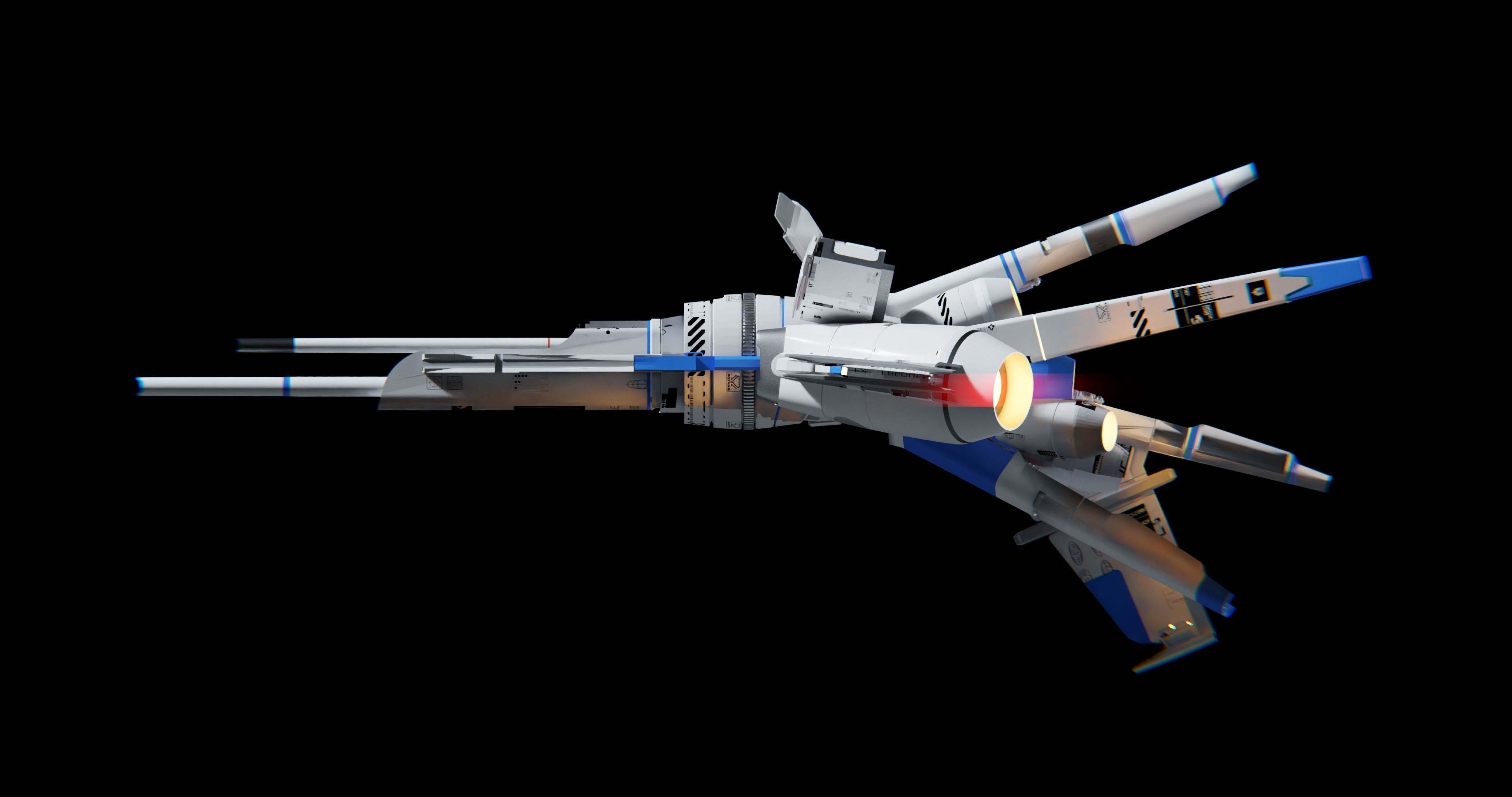 Gundam Valkyrie V-7X Star Sentinel 3D model_4