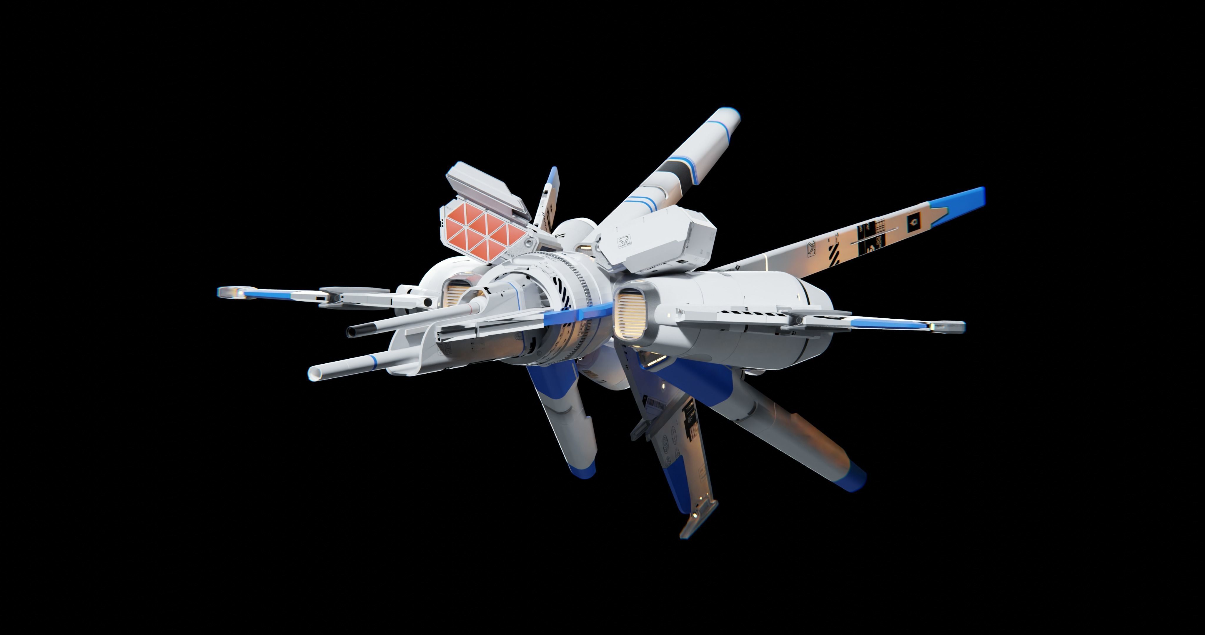 Gundam Valkyrie V-7X Star Sentinel 3D model_8