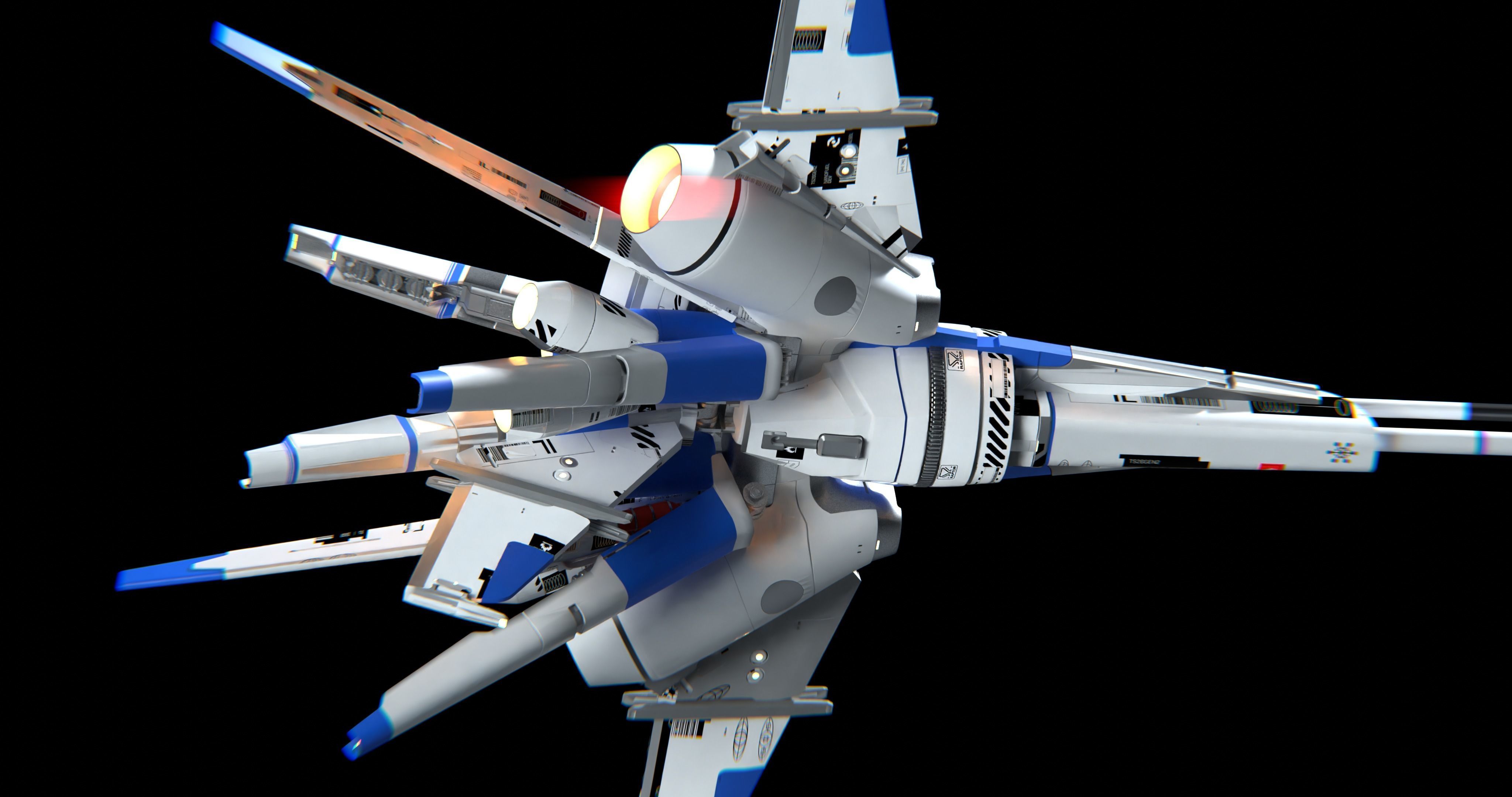 Gundam Valkyrie V-7X Star Sentinel 3D model_9