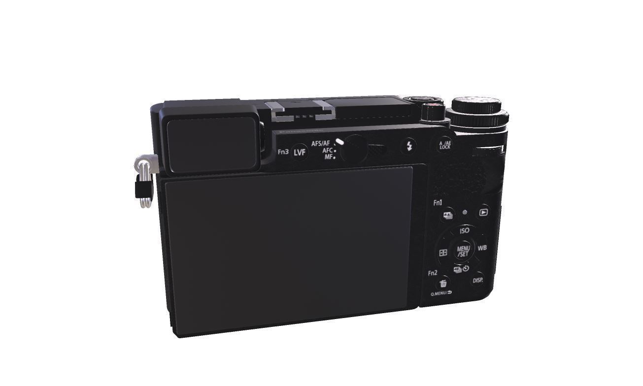 Panasonic Lumix DC-GX9 Low-poly 3D model_8