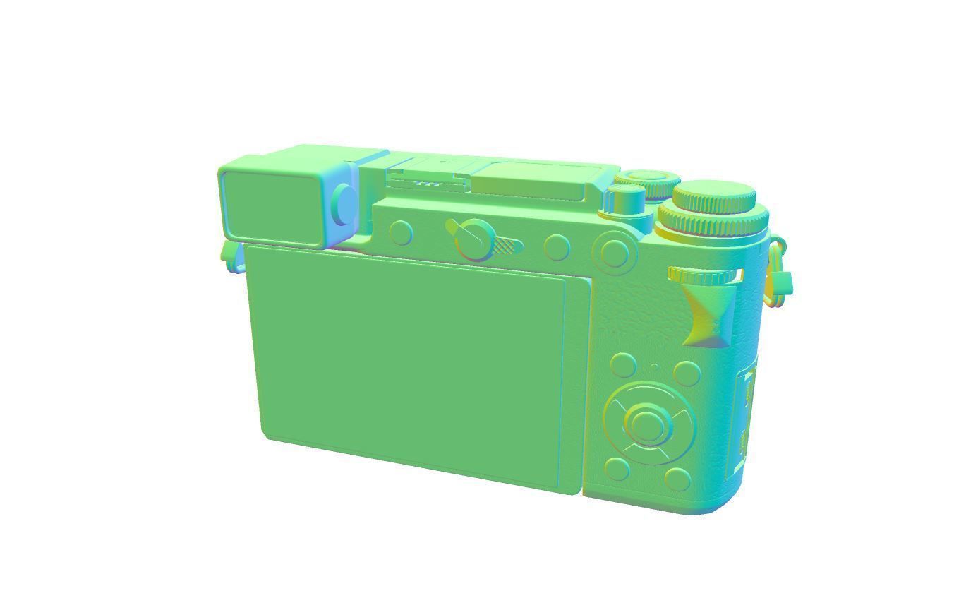 Panasonic Lumix DC-GX9 Low-poly 3D model_9