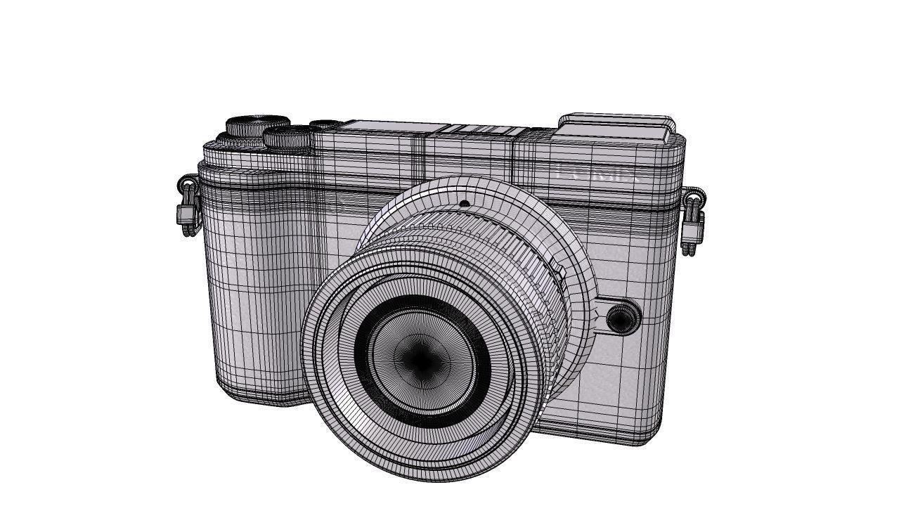 Panasonic Lumix DC-GX9 Low-poly 3D model_13