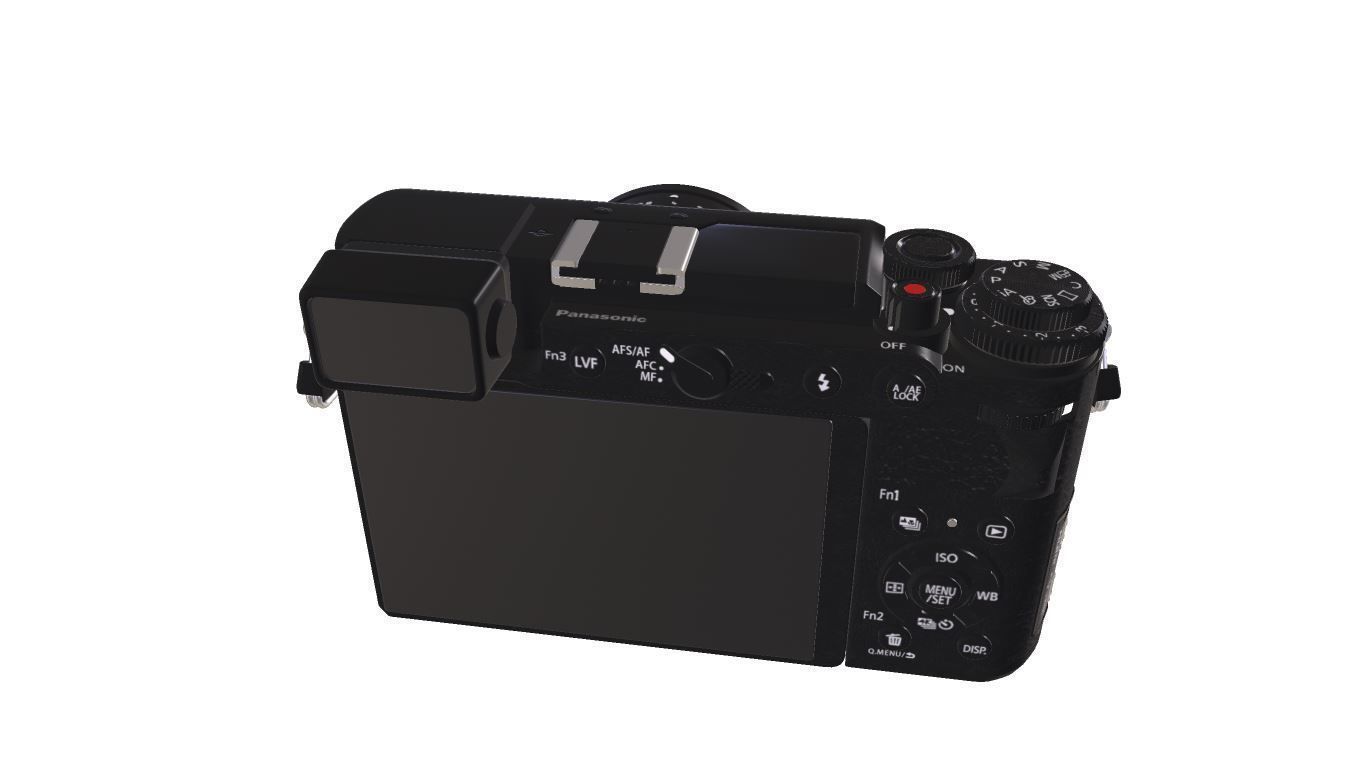 Panasonic Lumix DC-GX9 Low-poly 3D model_7