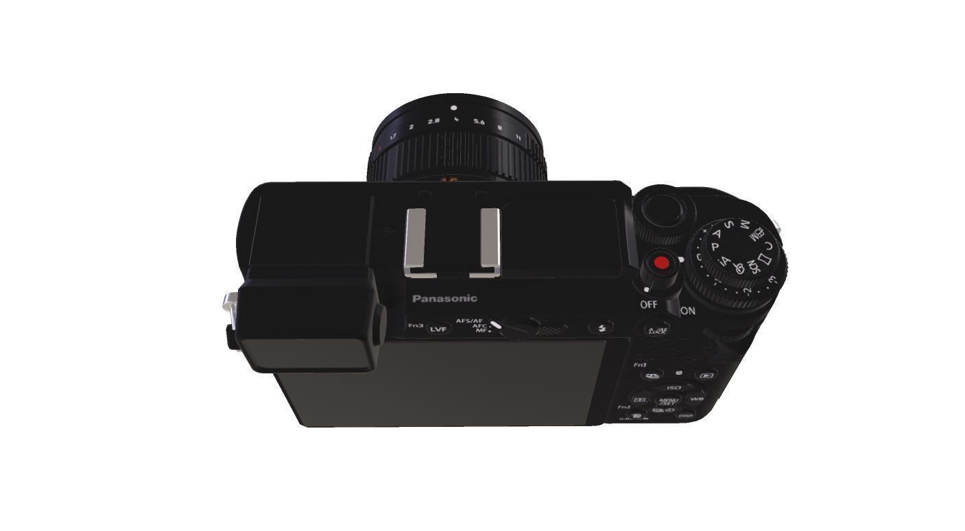 Panasonic Lumix DC-GX9 Low-poly 3D model_6