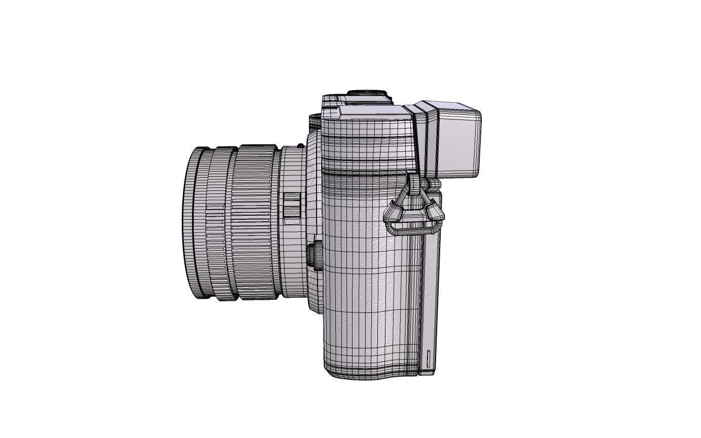 Panasonic Lumix DC-GX9 Low-poly 3D model_12