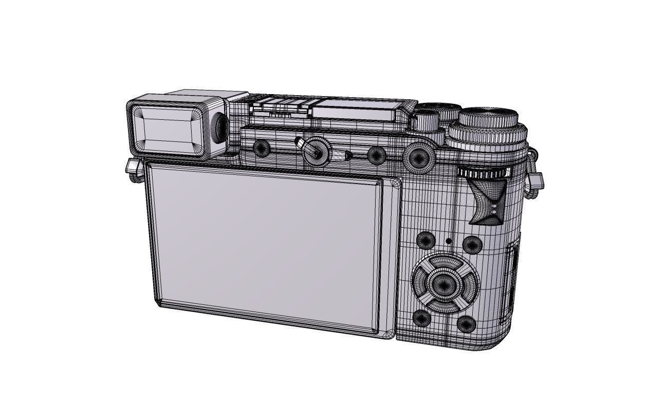 Panasonic Lumix DC-GX9 Low-poly 3D model_14