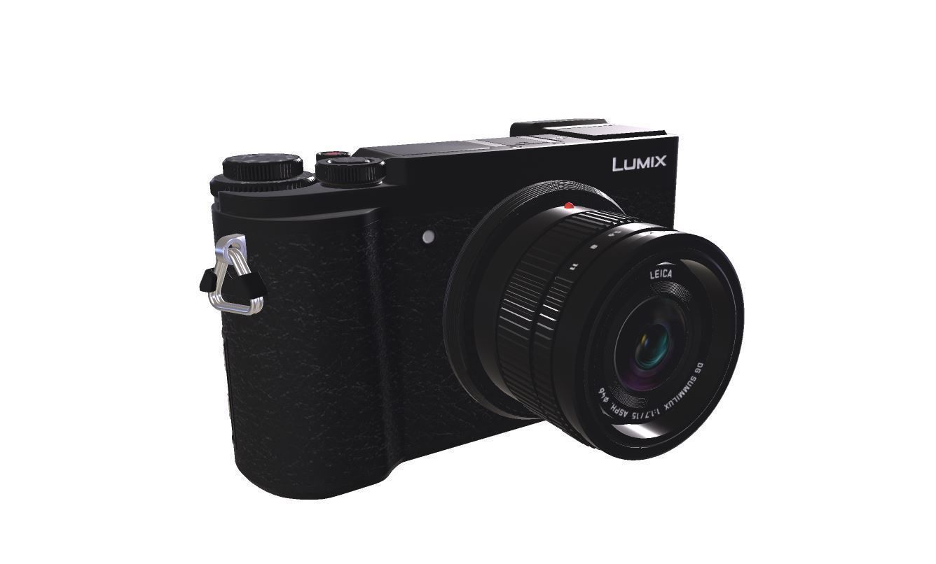Panasonic Lumix DC-GX9 Low-poly 3D model_5