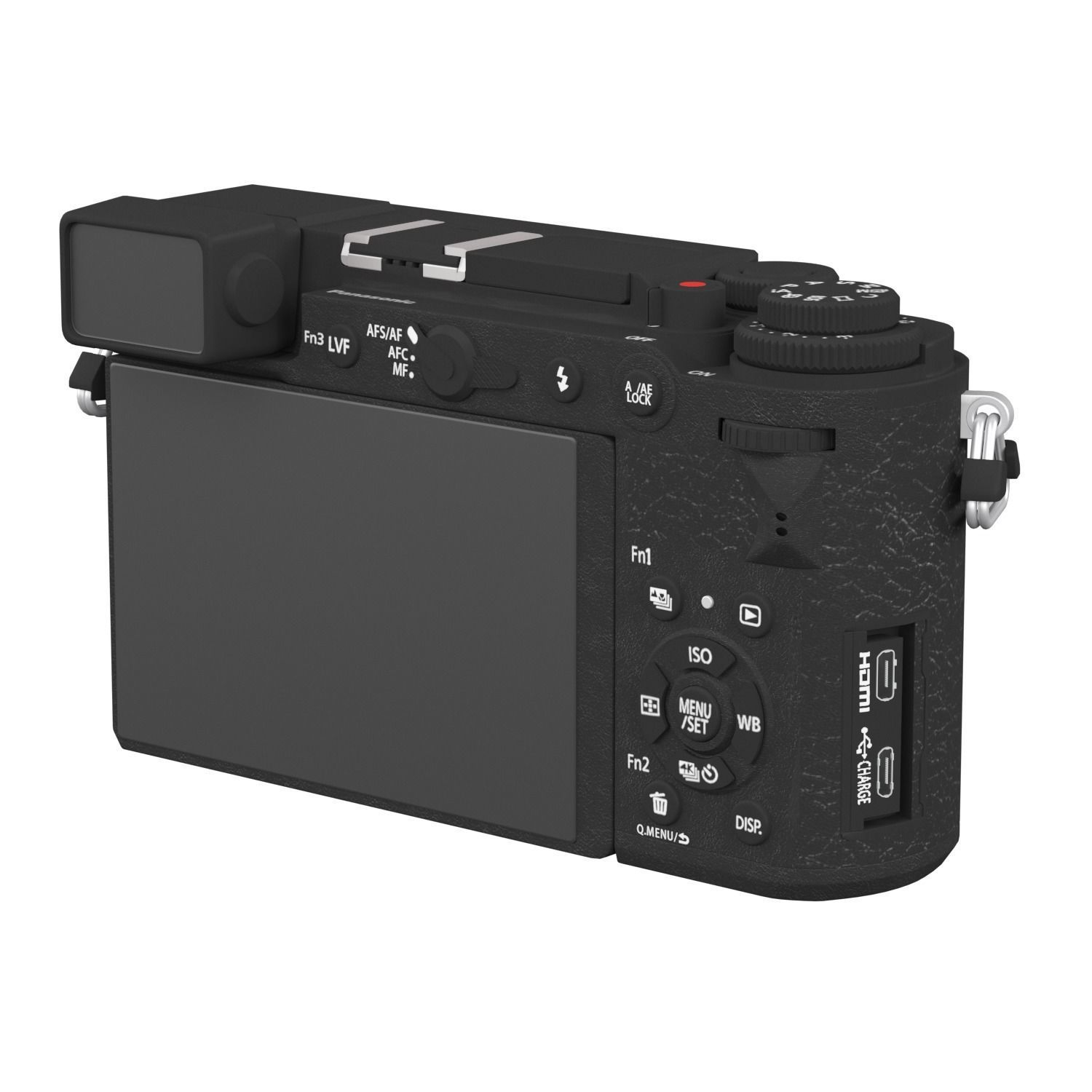 Panasonic Lumix DC-GX9 Low-poly 3D model_3