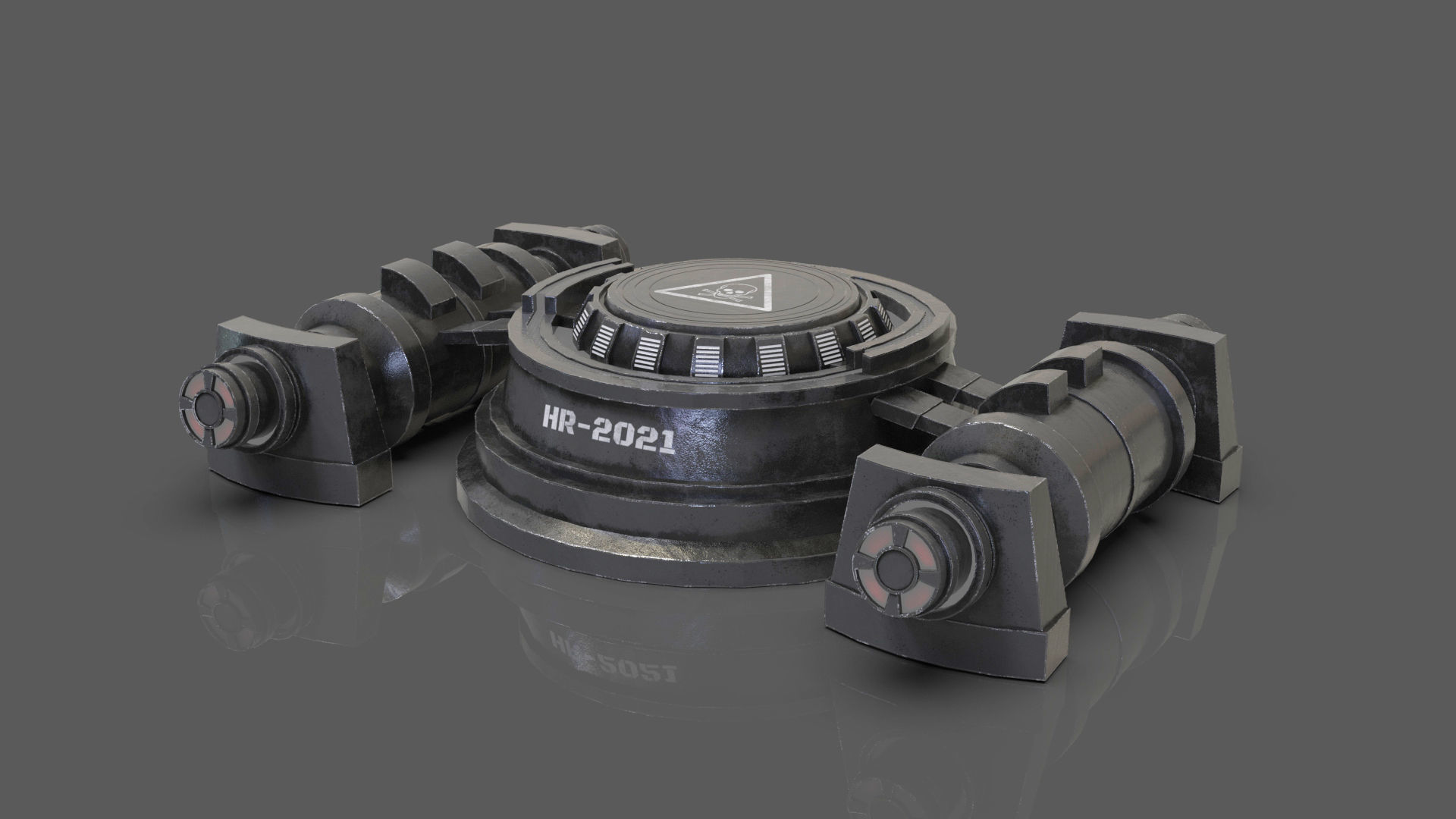 Mech Proximity Mine 3D model_4