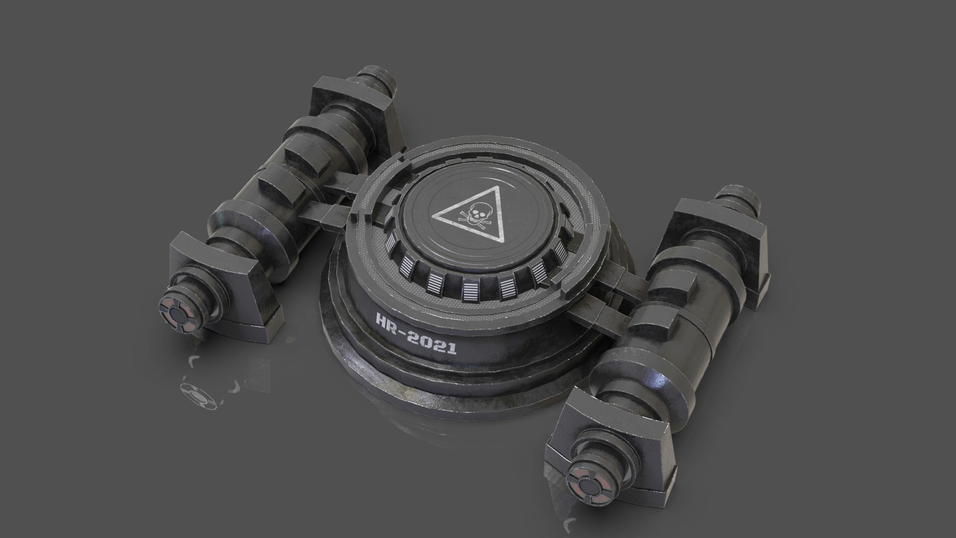 Mech Proximity Mine 3D model_2