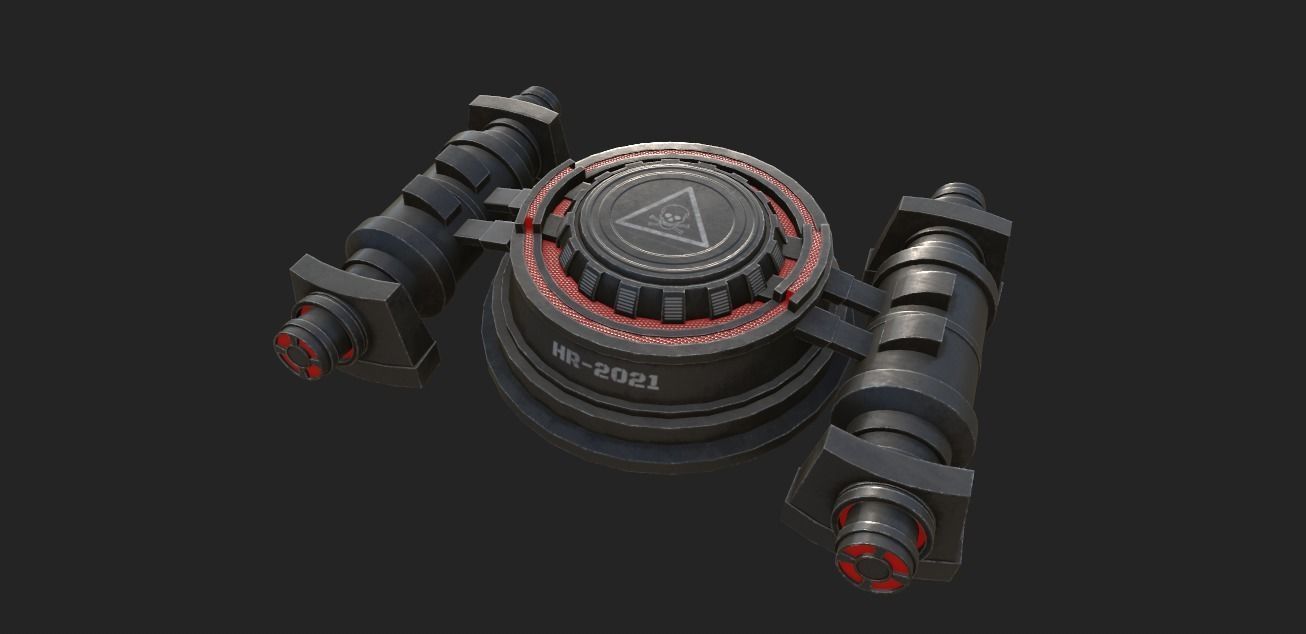 Mech Proximity Mine 3D model_20