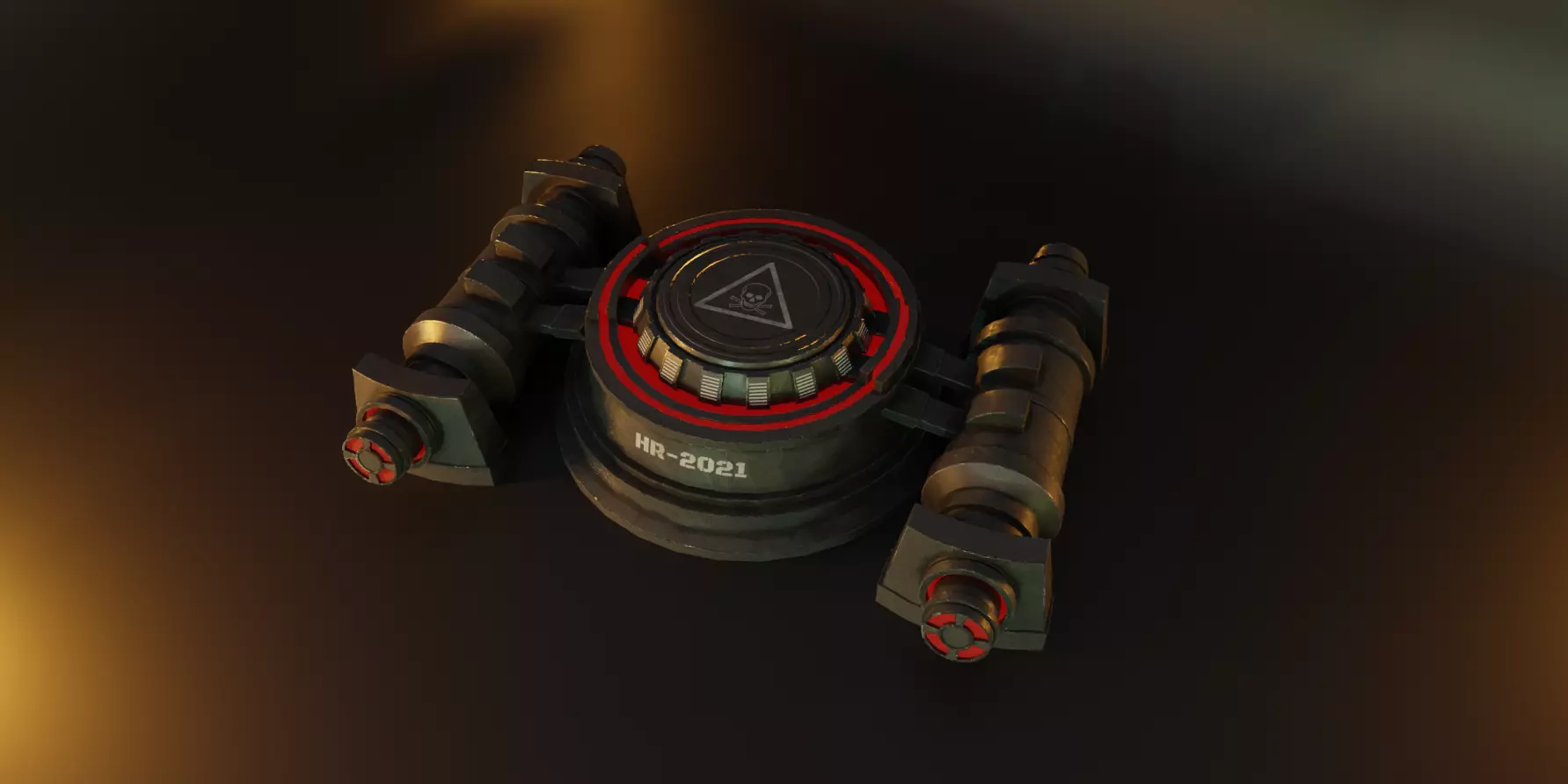 Mech Proximity Mine 3D model_0