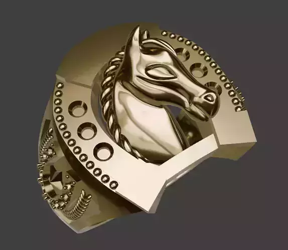 Horse Ring - Modern Horseshoe