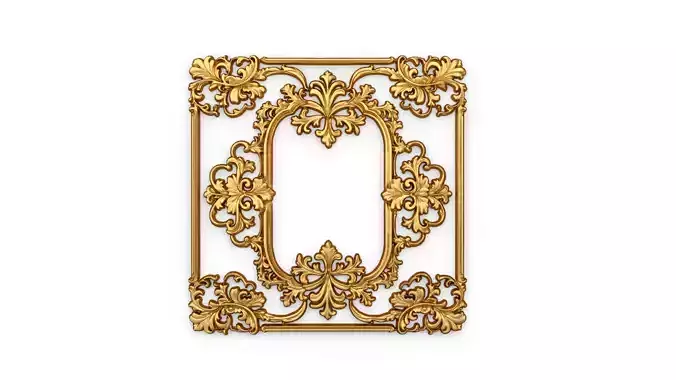 Plaster decorative frame ornament 17