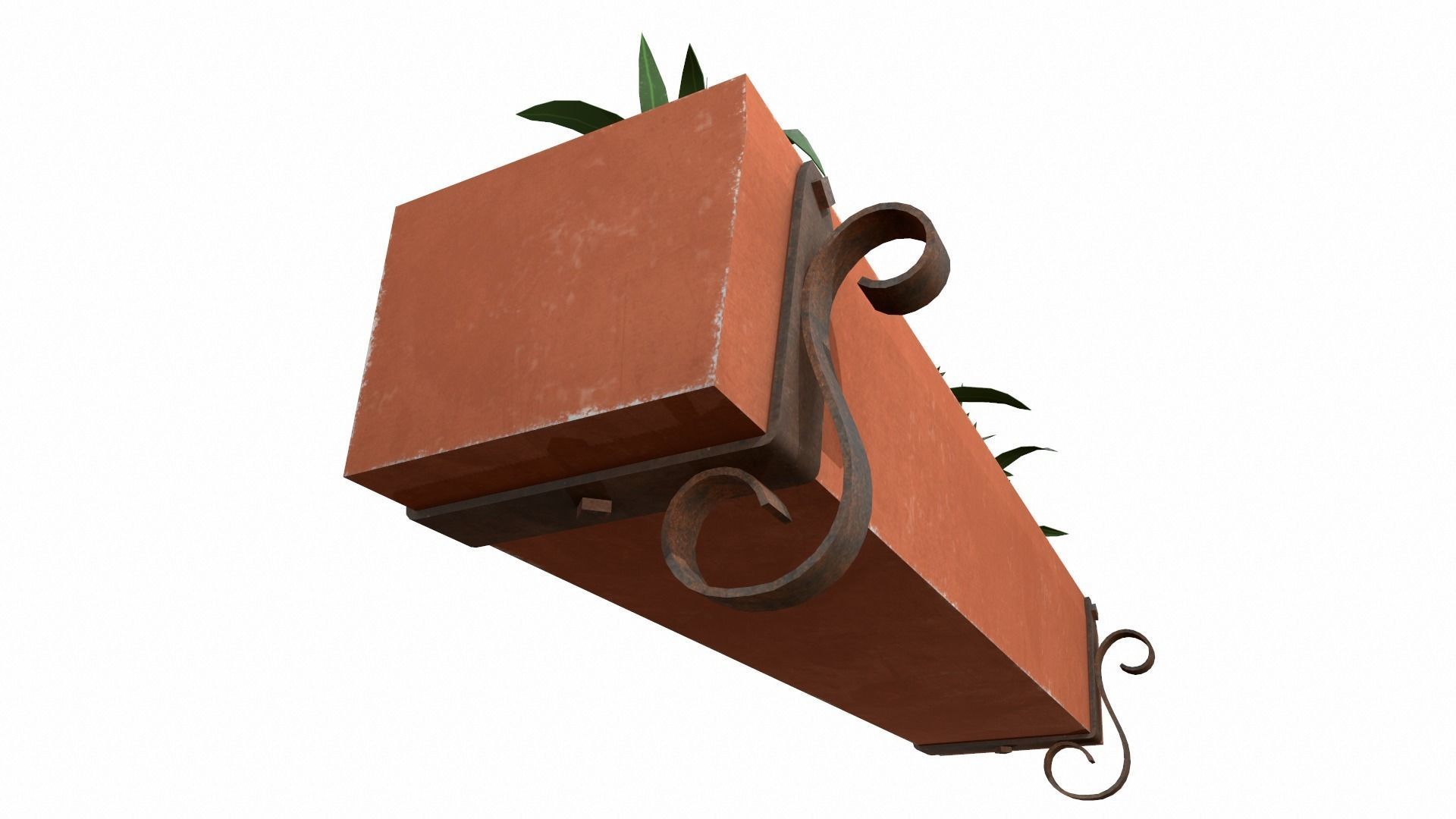 plants Low-poly 3D model_4