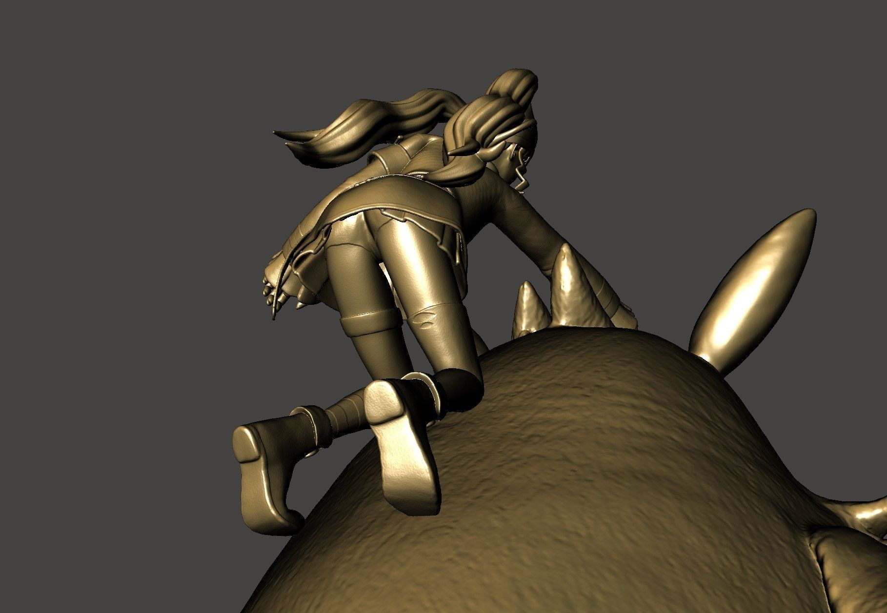 ZOE and GRIZZBOLT PALWORLD BOSS Ultra Detailed STL for 3D print 3D print model_12