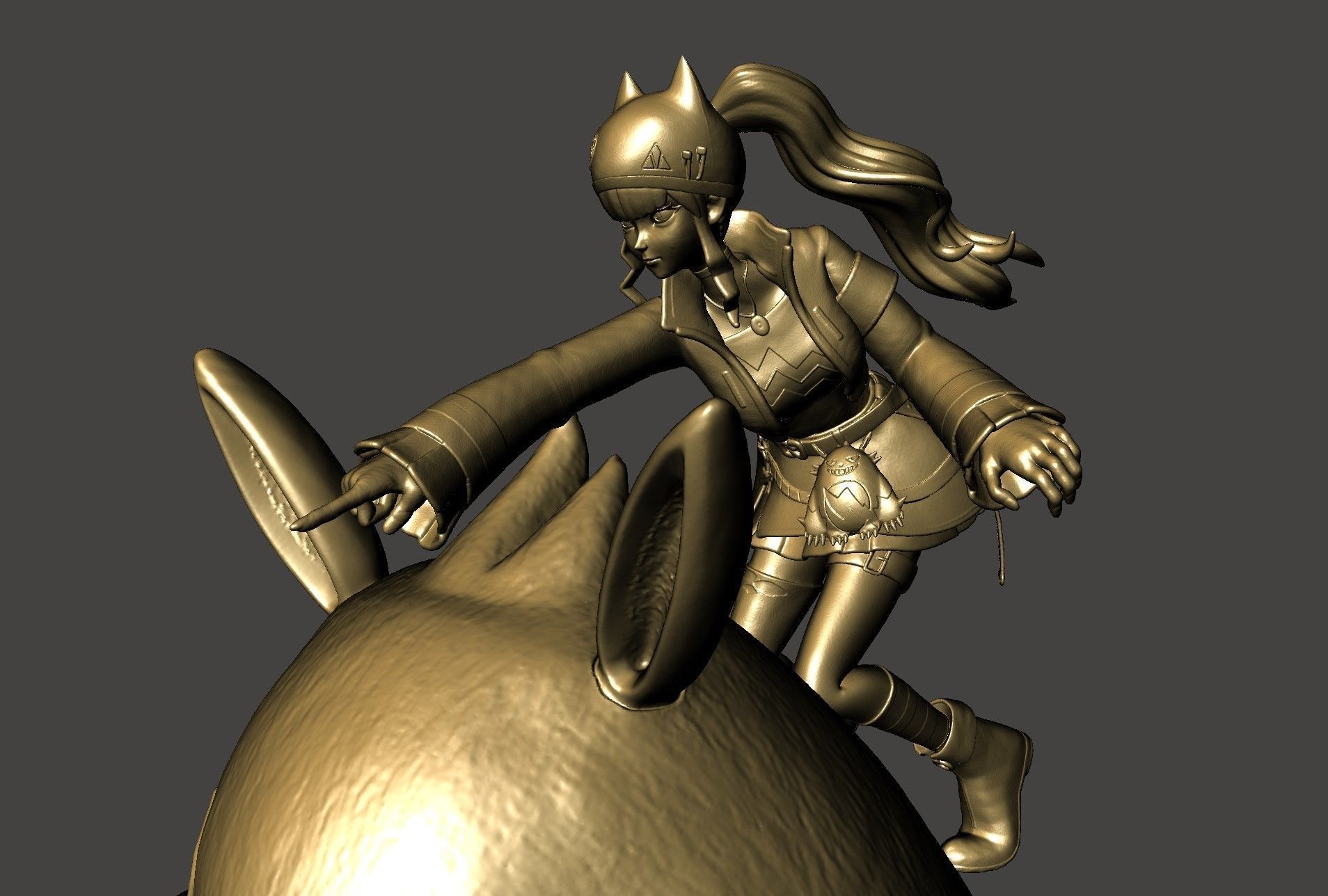 ZOE and GRIZZBOLT PALWORLD BOSS Ultra Detailed STL for 3D print 3D print model_4