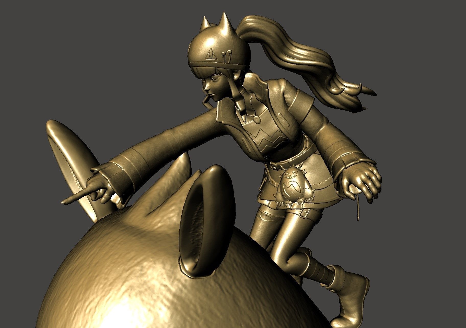 ZOE and GRIZZBOLT PALWORLD BOSS Ultra Detailed STL for 3D print 3D print model_11