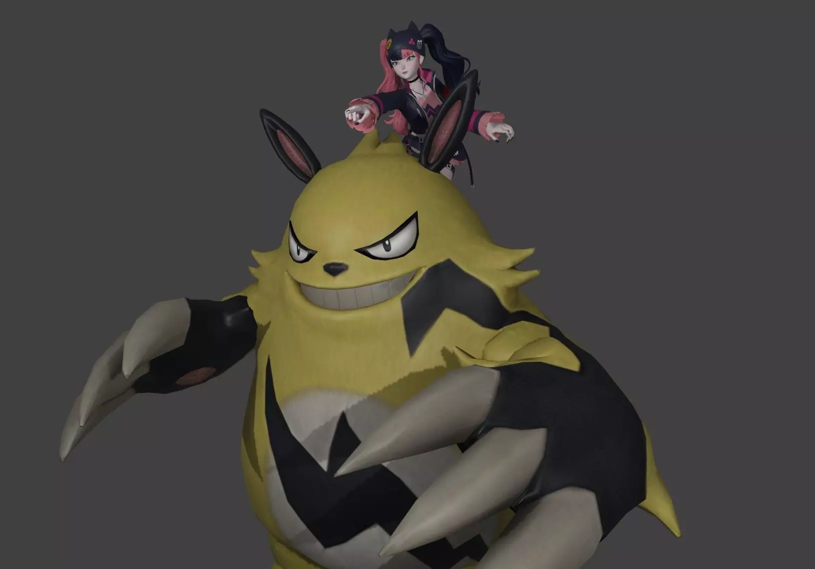 ZOE and GRIZZBOLT PALWORLD BOSS Ultra Detailed STL for 3D print 3D print model_0