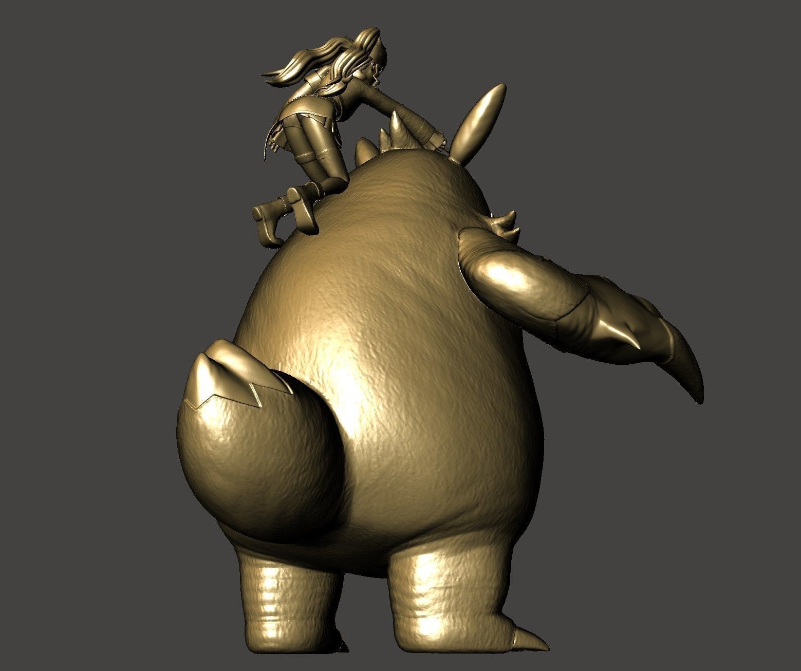 ZOE and GRIZZBOLT PALWORLD BOSS Ultra Detailed STL for 3D print 3D print model_10