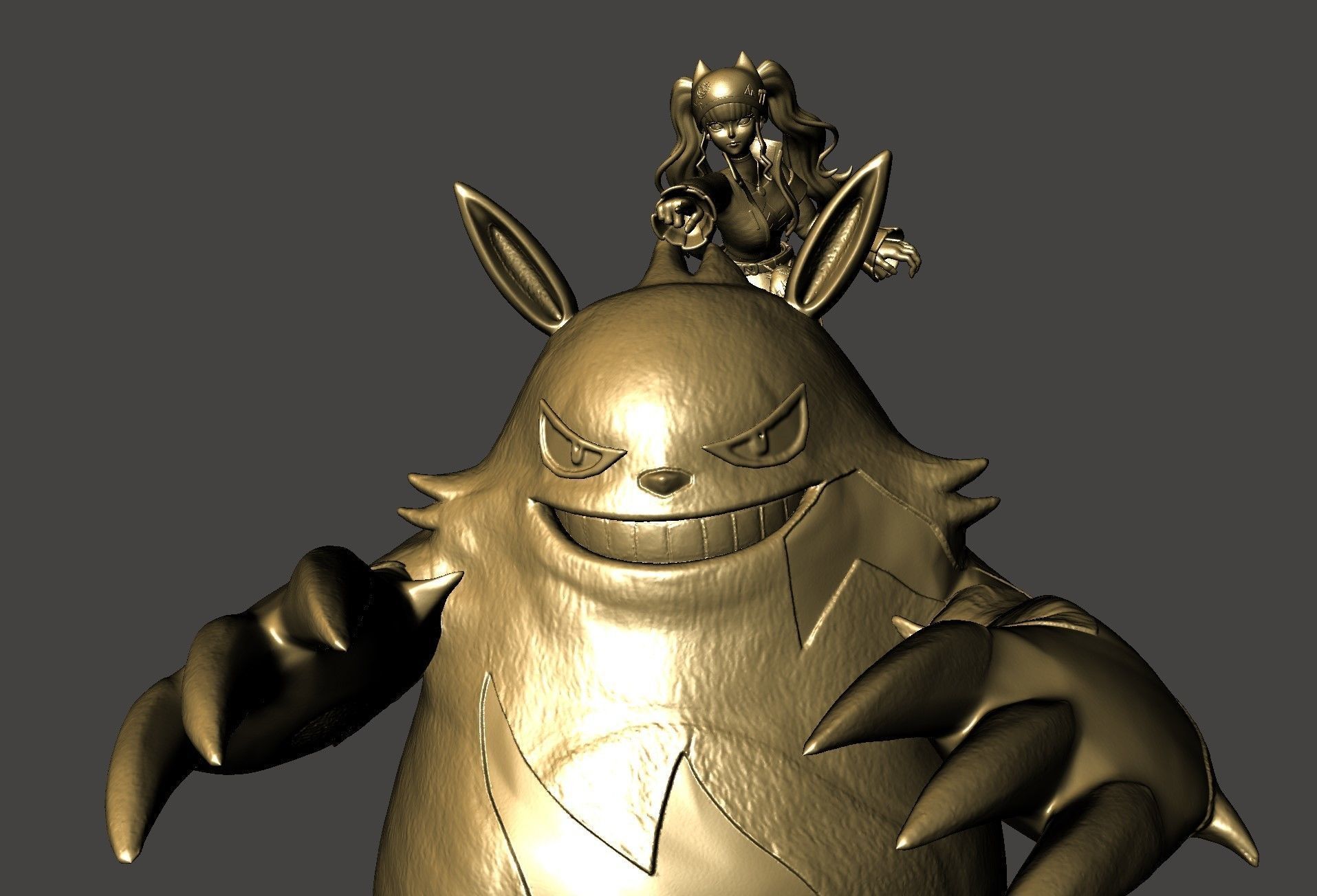 ZOE and GRIZZBOLT PALWORLD BOSS Ultra Detailed STL for 3D print 3D print model_1