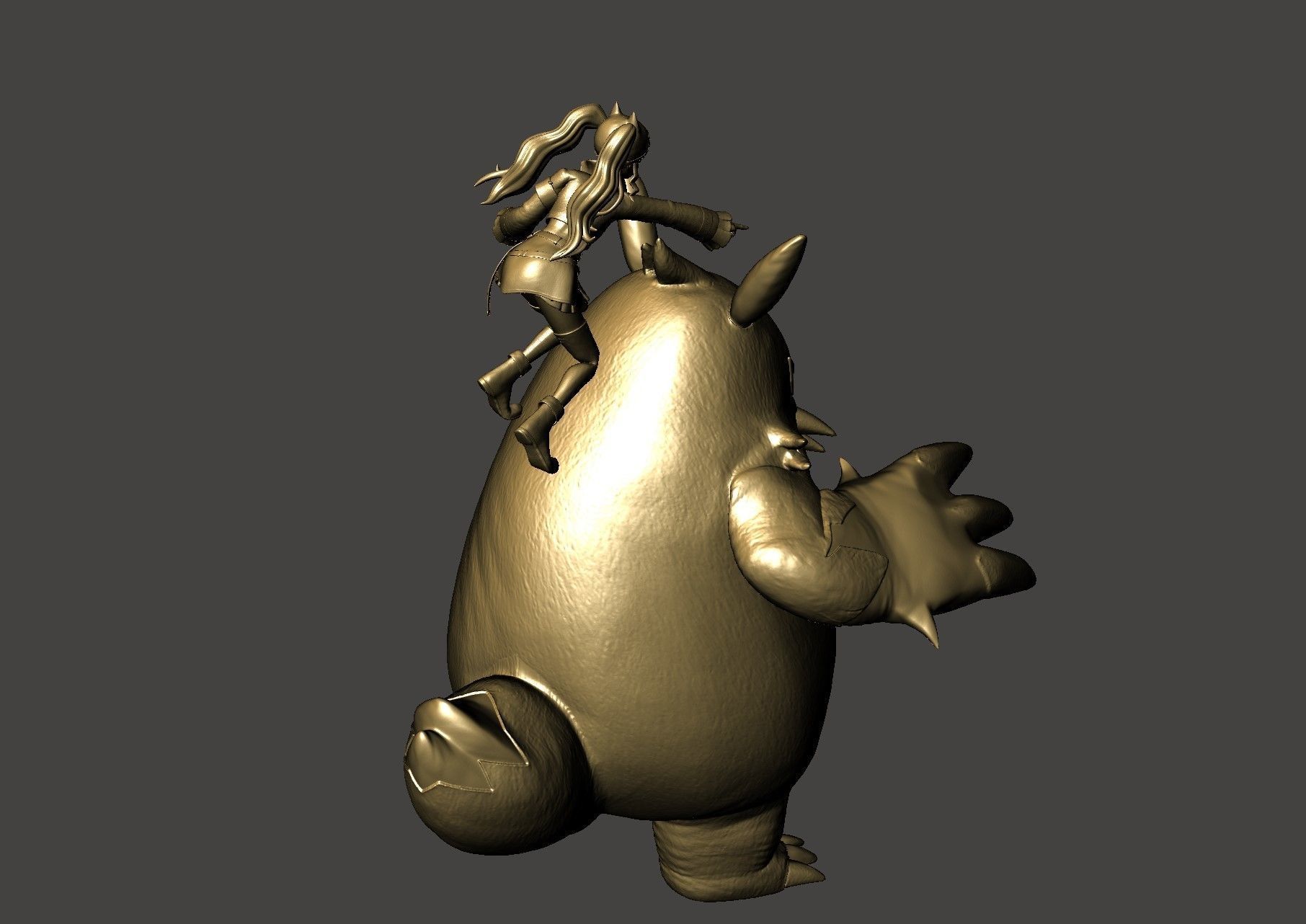 ZOE and GRIZZBOLT PALWORLD BOSS Ultra Detailed STL for 3D print 3D print model_6