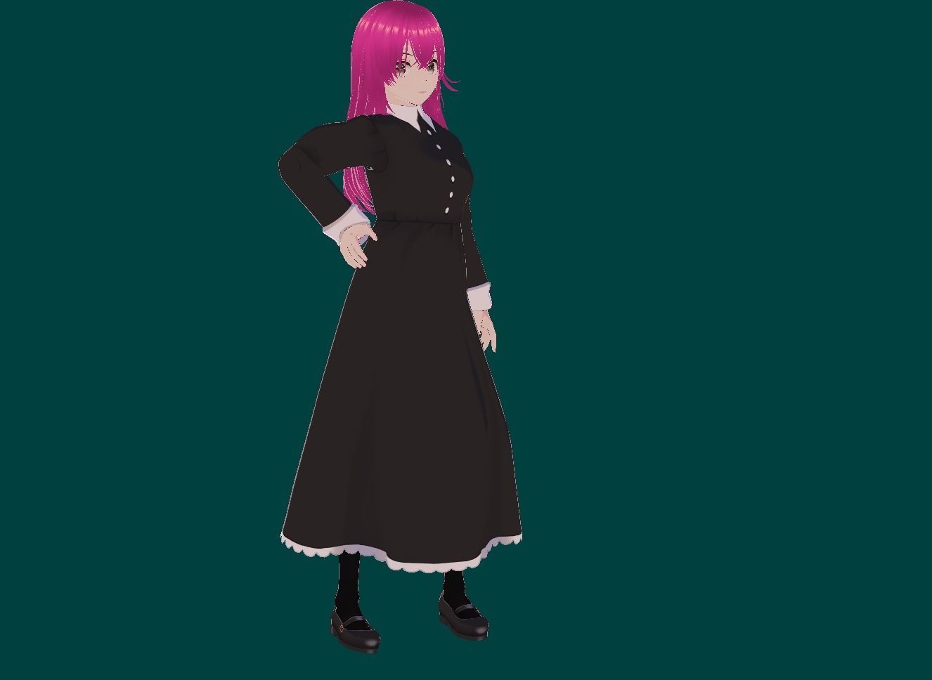 Anya Forger Young VRChat 3D model Low-poly 3D model_7
