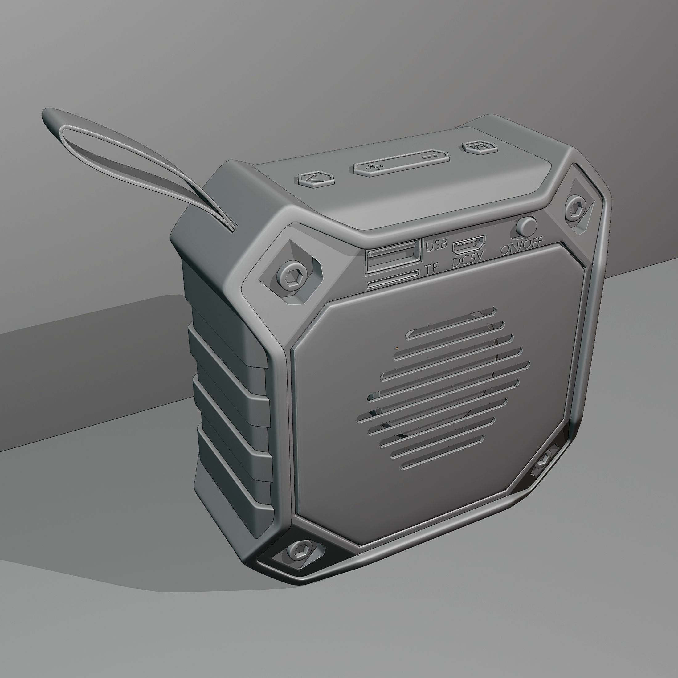 Amazon Basics Bluetooth Speaker 3D model_8