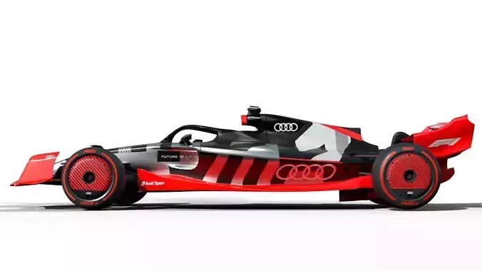 Audi F1 Rigged 3D model