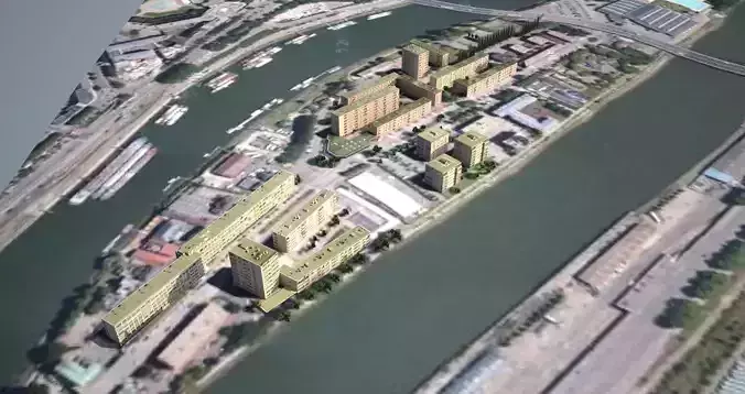 Immeubles - L le Lacroix 3D model