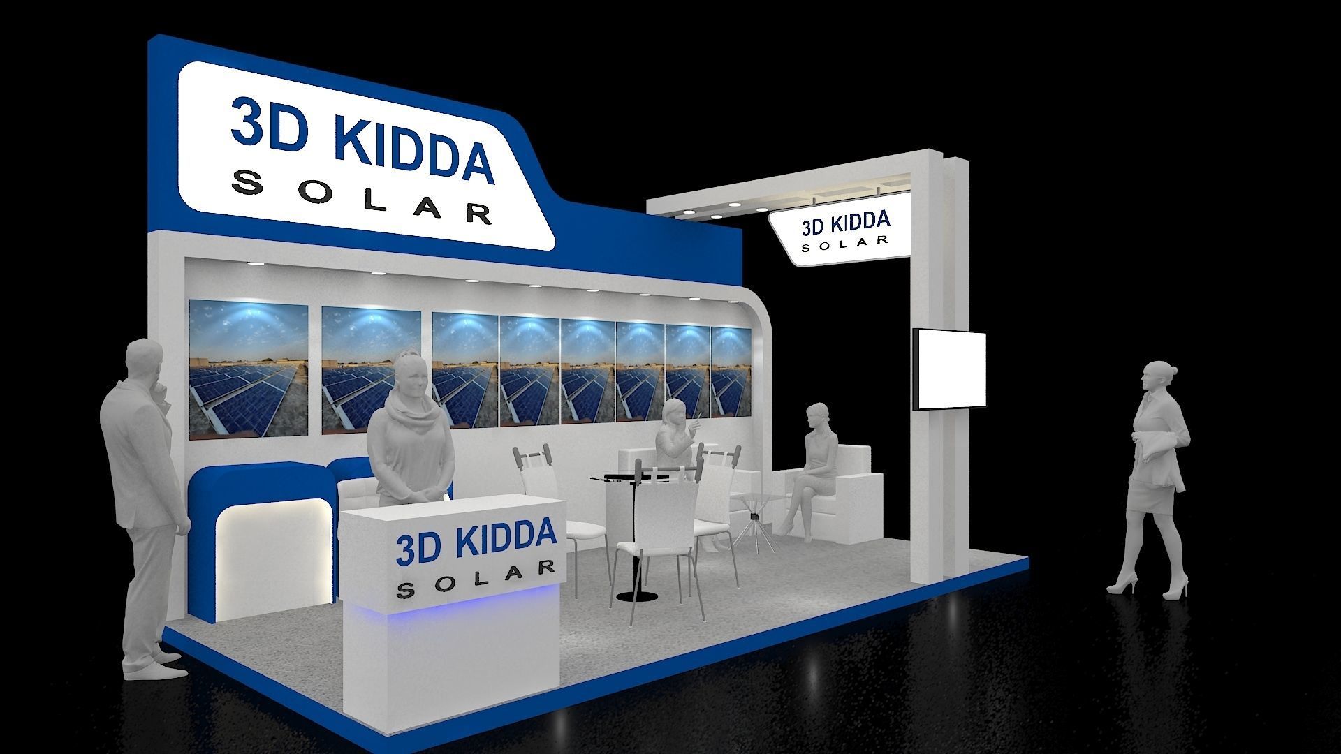 9mtr x 3mtr Exhibition stand 2019 3D model_1