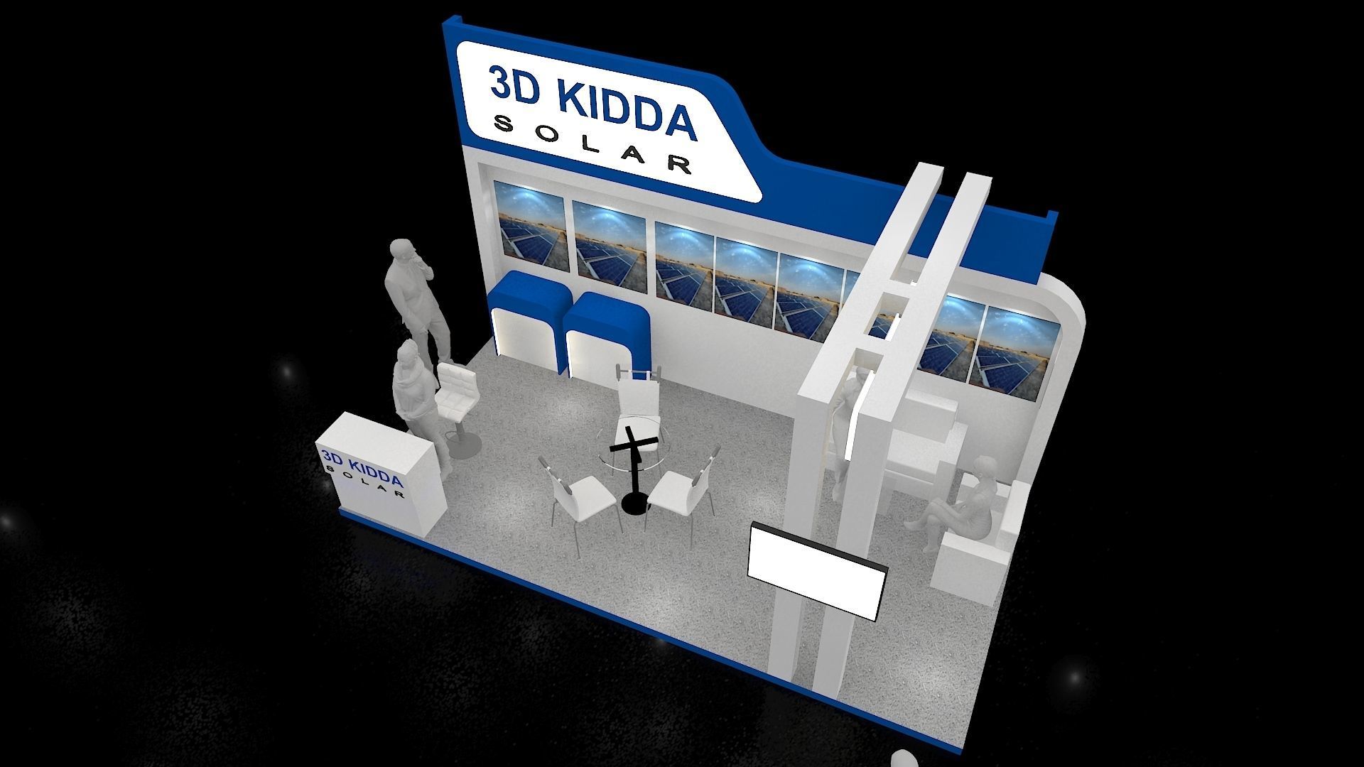 9mtr x 3mtr Exhibition stand 2019 3D model_2