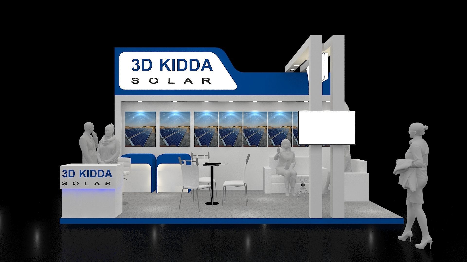 9mtr x 3mtr Exhibition stand 2019 3D model_5