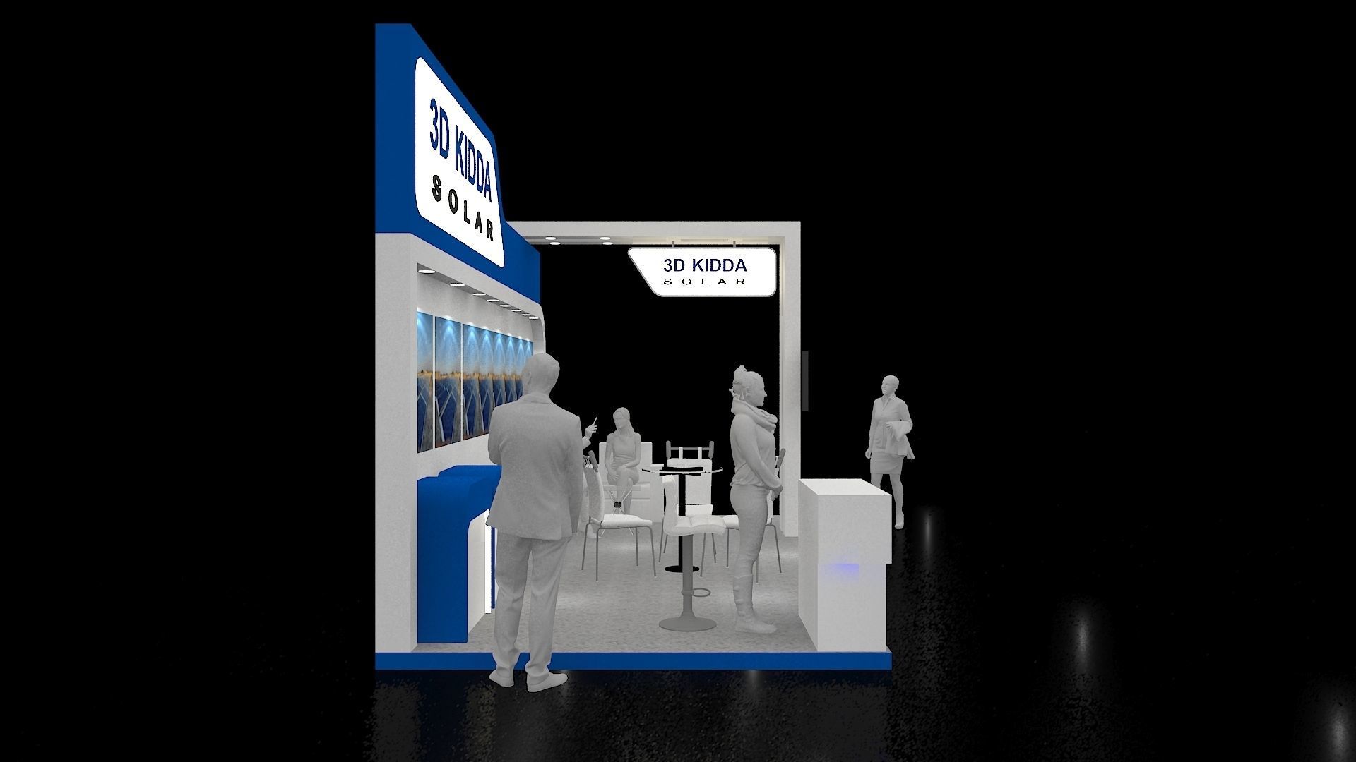 9mtr x 3mtr Exhibition stand 2019 3D model_3