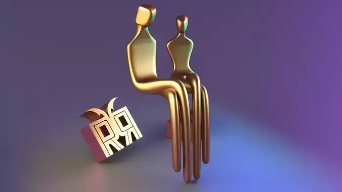 Mantle Sculpture  the Two of Us