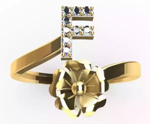 ring letter f flower